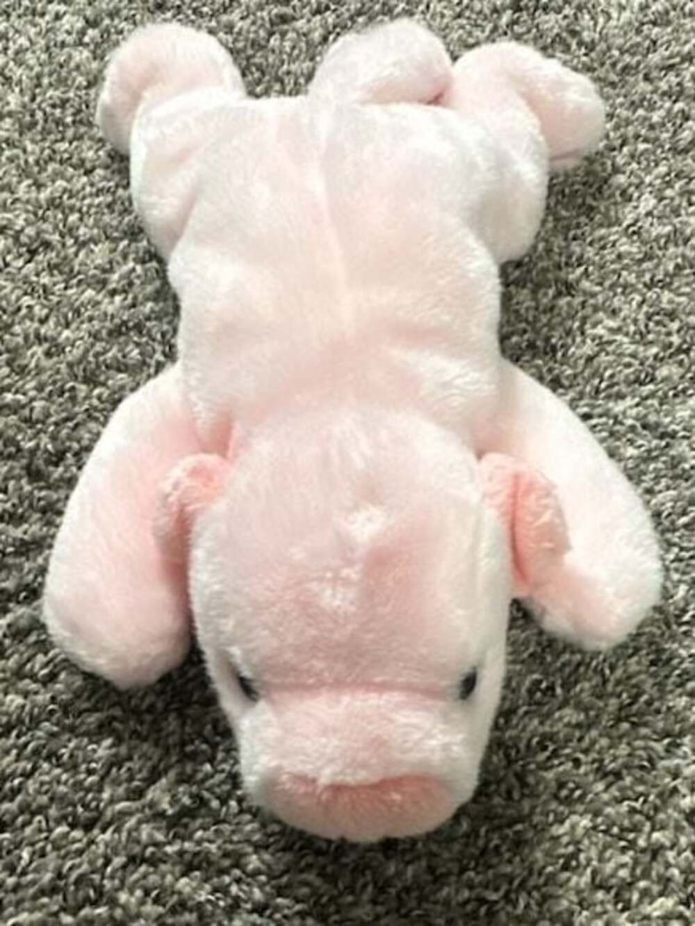 Ty Beanie Buddies Squealer the Pink Pig Plush Stuffed Animal 1998